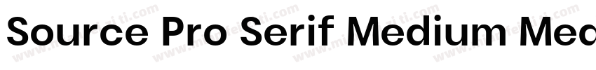Source Pro Serif Medium Medium字体转换
